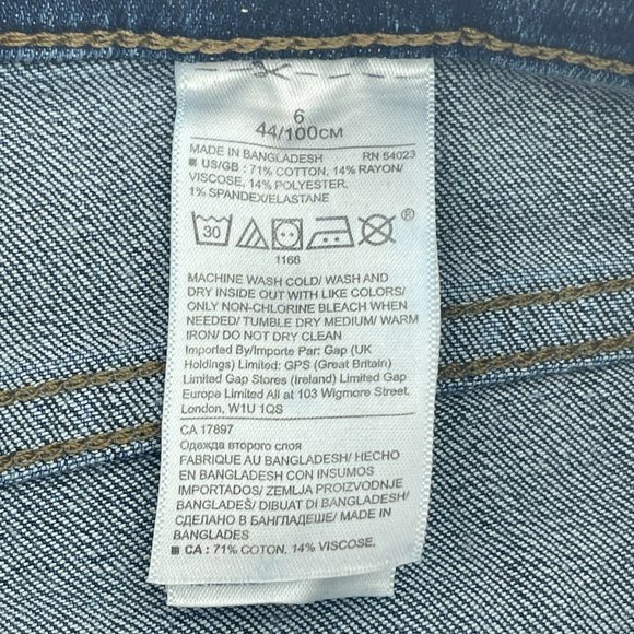 Banana Republic Jean Shorts Womens Size 6 Dark Wash Cut Off Casual Summer *Read* - Picture 8 of 12